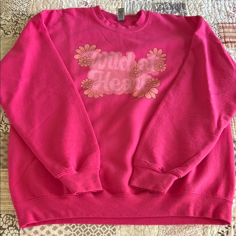 Pink Graphic Sweatshirt Wild At Heart